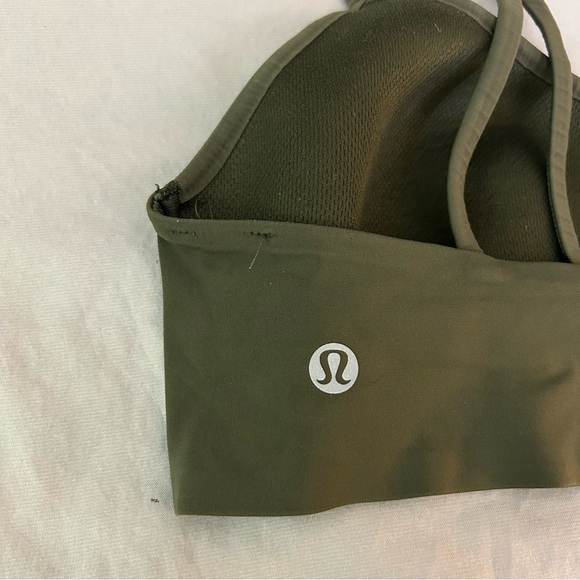 Lululemon Like a Cloud Green Sports Bra Size 6 - Picture 7 of 9